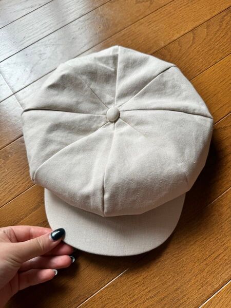 レトロベレーキャップ ベージュ