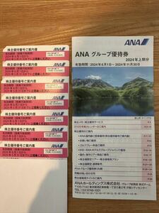 ANA 株主優待券　7枚　＋グループ優待券付き