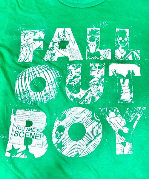 USA ファール アウト ボーイ Fall Out Boy Tシャツ Y2K エモ パンク ロック バンド T ヴィンテージ