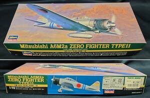 プラモデル　未組立　ハセガワ　1/72 三菱零式艦上戦闘機 11型 / Japan Mitsubishi A6M2a ZERO FIGHTER TYPE11 / HASEGAWA