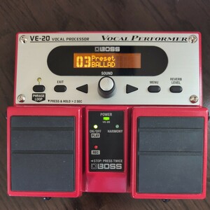 BOSS VE-20 VOCAL PROCESSOR　中古　　　　ボーカルエフェクター