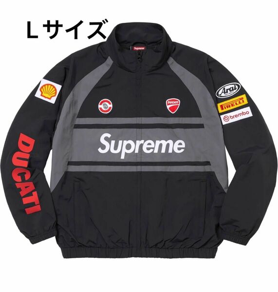 【Lサイズ】　Supreme x Ducati Track Jacket Black シュプリーム　ドゥカティ　トラックジャケット