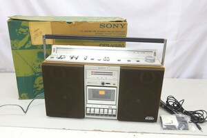SONY ソニー CFS-V980 STEREO ZILBAP ステレオカセットレコーダー(F3687)
