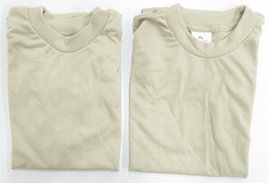 6T6917■未使用品 米軍 DSCP 半袖クルーネックTシャツ USA製 2枚セット