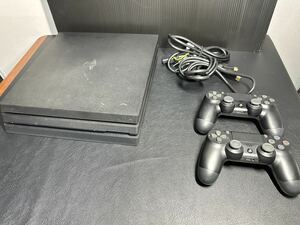 ◯ PS4 Pro 本体 セット 1TB ブラック SONY PlayStation4 CUH-7100B 初期化 動作確認済 プレステ4プロ