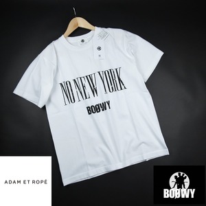 新品■アダムエロペ/ADAM ET ROPE/BOOWY バンドTシャツ/NO NEW YORK/白/【M】
