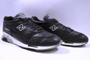  genuine article / waste number NEW BALANCE super rare / Britain made finest quality leather quality M1500BK BLACK/ black rare size US10/28cm 3 times use ./ valuable . beautiful goods / sole re-upholstering possible top class goods 