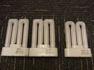 TOSHIBA Toshiba You line Flat FWL27EX-N daytime white color 3 piece secondhand goods lighting has confirmed 