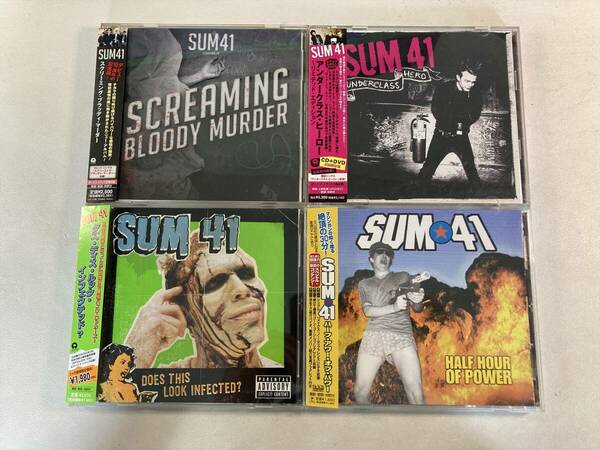 W8784 SUM 41 国内盤 帯付き 4枚セット｜Screaming Bloody Murder Underclass Hero Does This Look Infected? Half Hour of Power