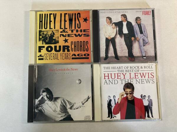 W8845 ヒューイ・ルイス・アンド・ザ・ニュース 4枚セット｜Huey Lewis and The News Fore! Small World Four Chords & Several Years Ago