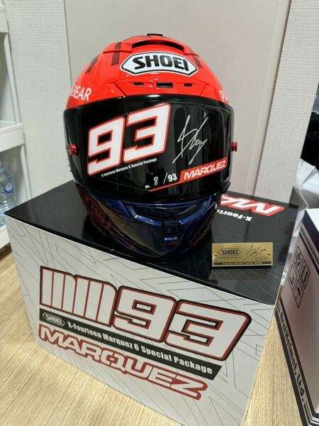 93個限定 マルケス直筆サインShoei X-Fourteen Marquez6