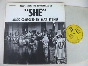 LP/The Hollywood Cinema Orchestra /Music From The Soundtrack Of "She" /Cinema Records/LP-8004/US/