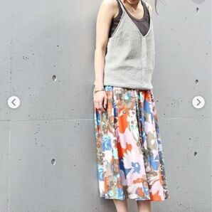 ジャーナルスタンダード コットンシルクギャザースカート