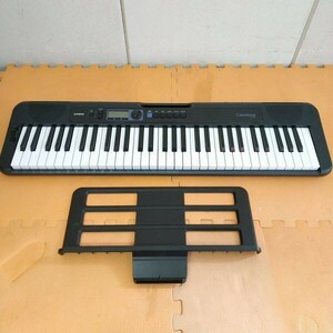 ◇ CASIO Casiotone 電子ピアノ 61鍵盤 ベーシックキーボード 譜面台き 21年製 カシオ 動確OK/現状品 ◇ K90782