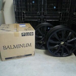 ●BRIDGESTONE ブリジストン BALMINUM / TR10 ホイール 2点セット マッドブラック 17×7J 5穴 未使用品●K2765