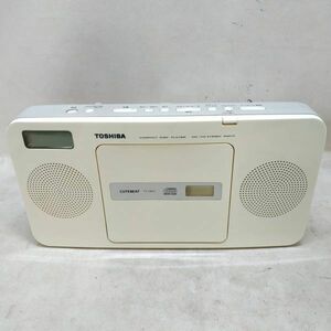 ◇ TOSHIBA CDラジオ TY-CR22 CUTEBEAT 2013年製 ホワイト 東芝 通電OK/ジャンク品 ◇ K91845