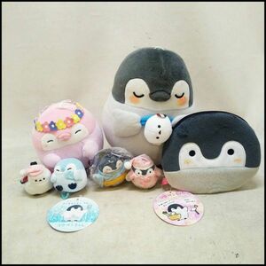 ●コウペンちゃん ぬいぐるみ ポーチ かわいい 7点セット ミニサイズ 中古品●C3012