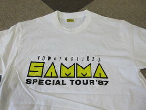 当時物 明石家さんま ツアーTシャツ 世渡り上手 87年 80s 80年代 Yowatarijozu Samma アンティーク レトロ コレクション 芸人 吉本興業