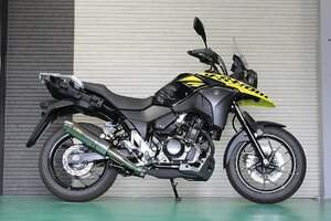 Realize Vストローム250 バイクマフラー 2BK-DS11A 2017年～2020年モデル対応 アリア ステンレス スラッシュタイプ V-517-SO-003-02