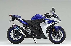 Realize YZF-R25 YZF-R3 バイクマフラー JBK-RG10J EBL-RH07J 2015年～2017年対応 アリア チタン スラッシュタイプ V- 511-SO-001-02