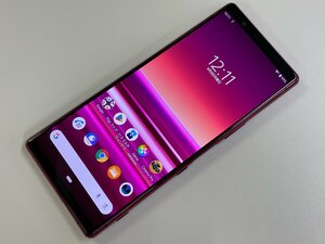 SoftBank SONY Xperia 5 901SO レッド SIMロック解除済 ジャンク