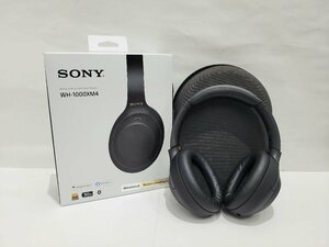 ★SONY ソニー　ワイヤレスヘッドホン WH-1000XM4　ノイズキャンセリング ブラック Bluetooth Hi-Res　付属品有 中古 ★004239