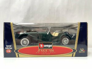 ★burago ブラーゴ JAGUAR ジャガー SS 100 1937 1/18 緑 ミニカー 中古★004078