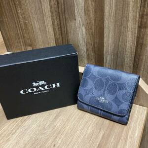 COACH コーチ シグネチャー 小物 財布 三つ折り財布 箱付き ブランド アイテム レディース メンズ ファッション おしゃれ 人気