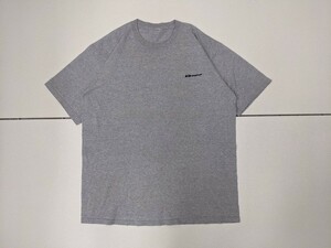 7．Reebok ロゴ刺繍 ビッグシルエット 半袖 Tシャツ リーボック メンズL-XL相当 グレー黒x705