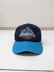 19. New York Islander z old Logo 90s Vintage ice hockey NHL size adjustment possible hat cap maximum approximately 59. navy blue blue series orange x705