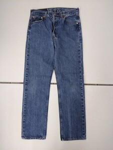 6.USA производства 90s LEVI'S 501 Vintage Old Levi's Denim брюки джинсы American Casual Work американский производства мужской 30/30 индиго 701