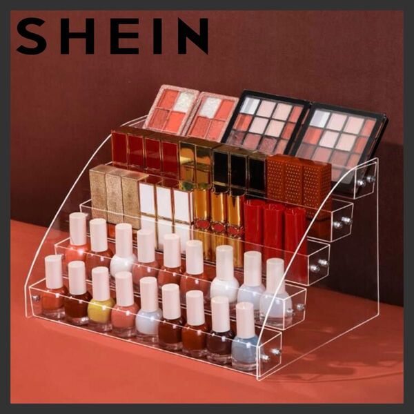 SHEIN 透明な化粧品収納ボックス クリア