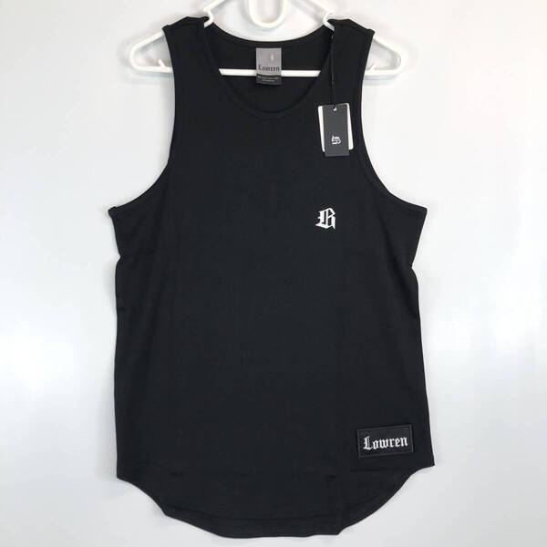 未使用 Lowren ローレン フィットネス タンクトップ 36(Sサイズ) ブラック 冷感生地