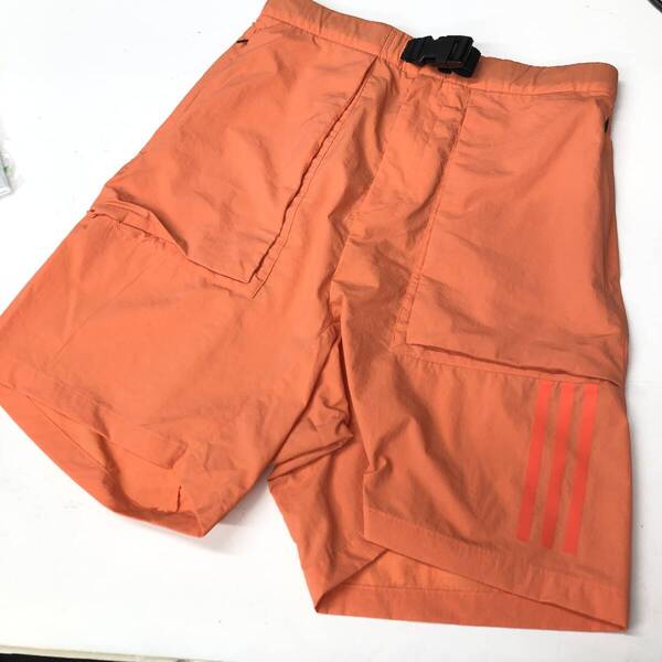 アディダス(adidas) ナイロン ハーフパンツ TECH ウーブン オレンジ SHORTS GN0778 Oサイズ
