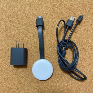 【純正正規品】★★Google Chromecast 第3世代クロームキャスト★★ 白 ホワイト チョーク lun