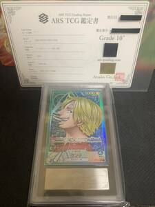 [ARS оценка 10+] One-piece карта Sanji Leader parallel оценка документы ONEPIECE PSA BGS