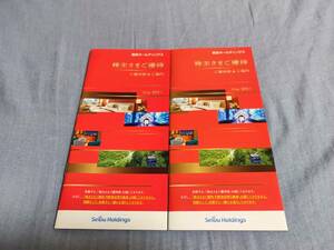  newest Seibu holding s stockholder complimentary ticket booklet 2 pcs. (1000 stock and more ) 2024/11/30 till cat pohs free shipping 