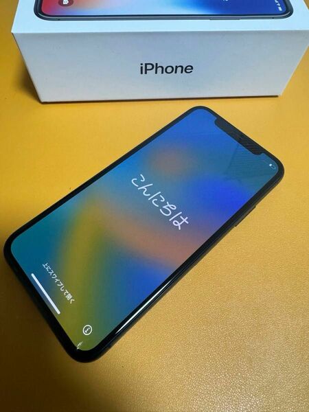 Apple■iPhone X■MQC12J/A■スペースグレイ■256GB■SIMロック解除済み■訳あり■■完動品