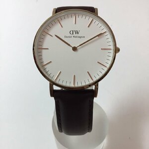 DanielWellington Daniel we Lynn ton B36R13 36mm CLASSIC ST Classic cent ma-z quartz white face men's lady's 