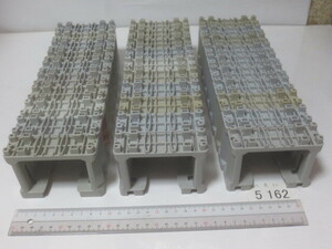 # used Plarail large amount exhibition block . column ... grey 30 piece 5162