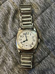  работа товар античный WALTHAM Waltham smoseko механический завод часы наручные часы small second 9jewels 9 камень 