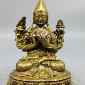 旧家蔵出 古玩 真鍮地蔵王仏像の置物端正な工芸品 復古 299