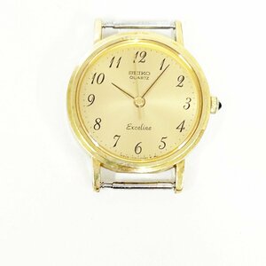[1 иен старт ]SEIKO Seiko 1221-0090 Exceline 14K×SS Gold циферблат кварц женские наручные часы 277323