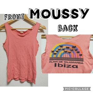 マウジー 初期 Ibiza タンクトップ ビンテージ風 平成ギャル y2k レア 当時物 コーラルオレンジピンク