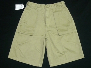 新品[HOUSTONヒューストン]BakerShortsミリタリーショーツLカーキ\6380