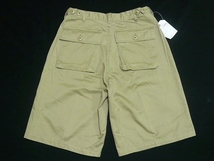 新品[HOUSTONヒューストン]BakerShortsミリタリーショーツLカーキ\6380_画像2