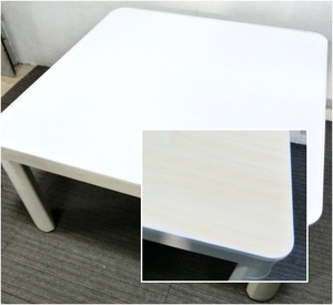 yua supply ms reversible kotatsu table YKC-F750T(IV) operation excellent 75×75. square folding possibility ivory & wood grain casual kotatsu 