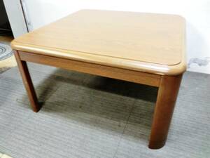  mountain . furniture style kotatsu SKY-F753H(MB) operation excellent 2017 year made 75×75. square wood grain . legs height adjustment possibility code storage box attaching YAMAZEN