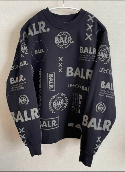 ボーラー BALR. 総柄ロゴ トレーナー パーカー スウェット【21-22AW】美品 即日発送