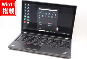 Quadro T2000 良品 4K対応 タッチ 15.6型 Lenovo ThinkPad P53 Windows11 /i7-9850h 32GB NVMe 256GB-SSD +1TB-HDD カメラ Wi-Fi6 管:1347h